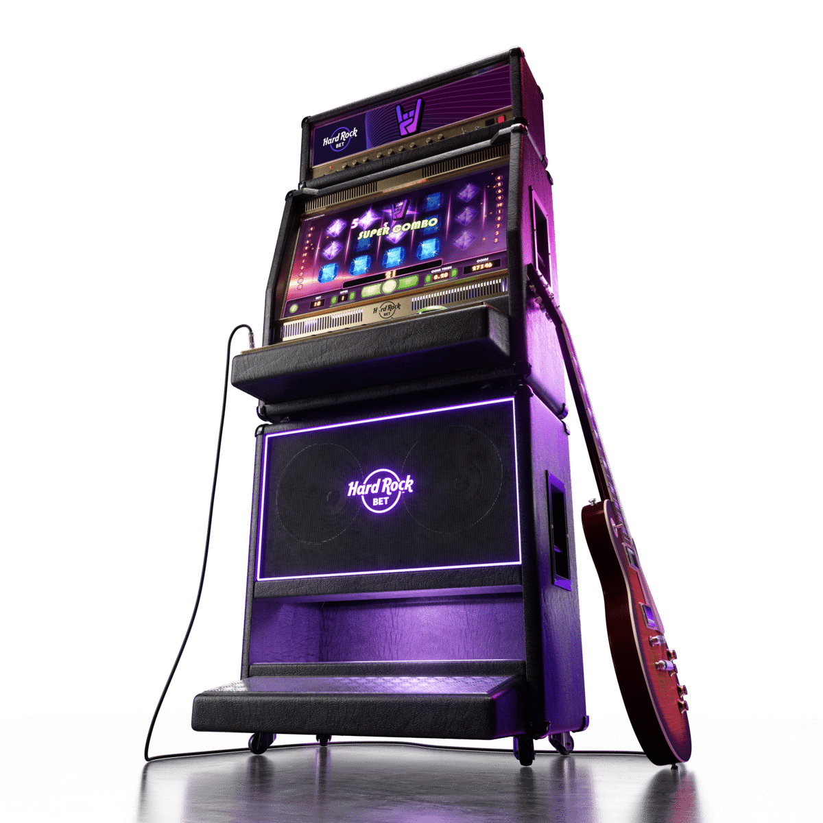 Hard Rock Slot machine with guitar