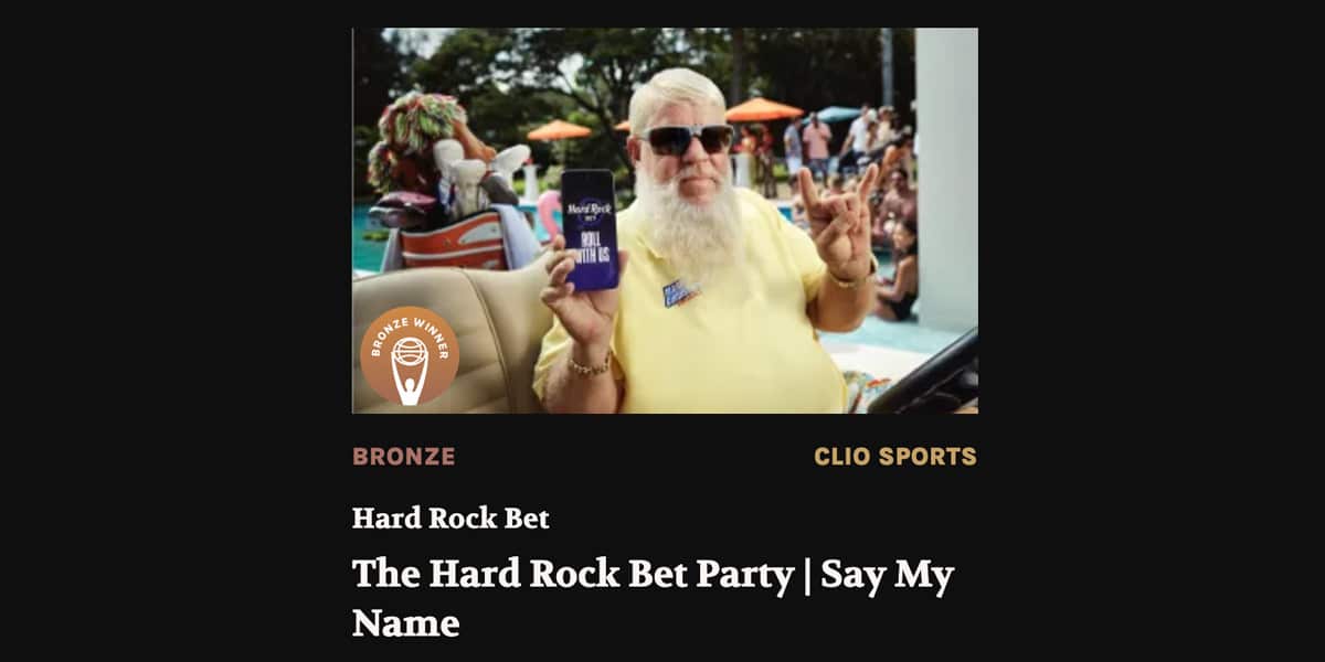 Hard Rock Bet Wins Again at 2025 Clios