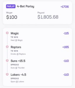 B-Hen Parlay December 9