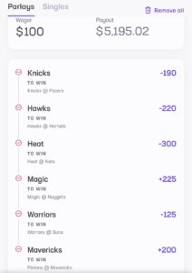 B Hen Parlay December 18