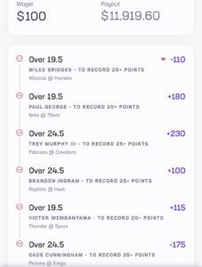 Club 520 Parlay December 23