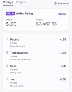 Club 520 Parlay January 8