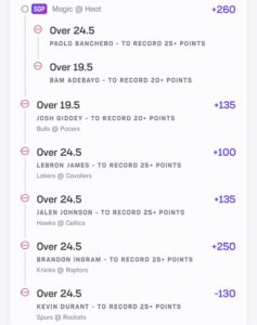 B Hen NBA Parlay 1/28