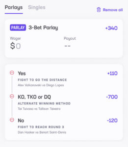 Daniel Cormier UFC 325 Parlay