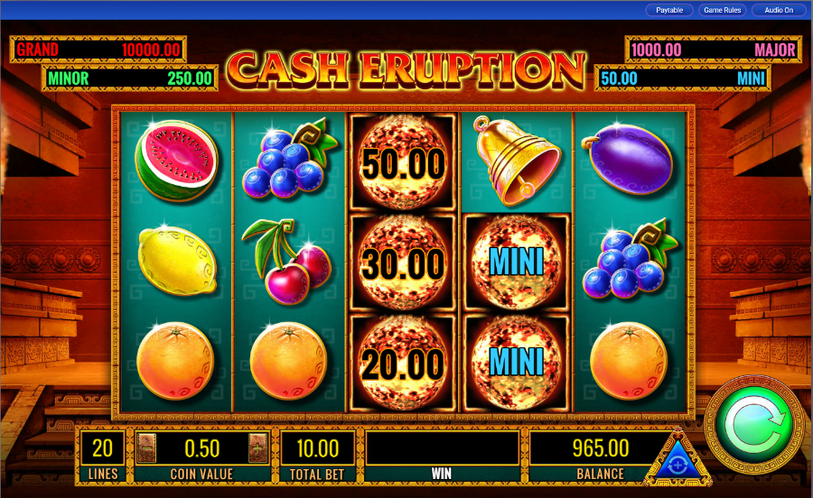 Cash eruption slot
