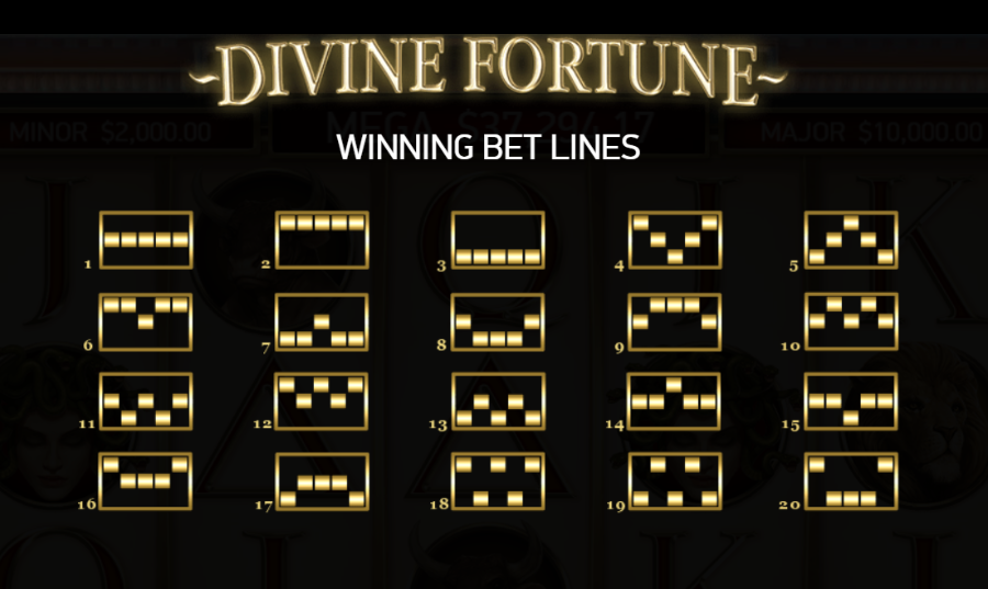 Divine Fortune Pay Lines