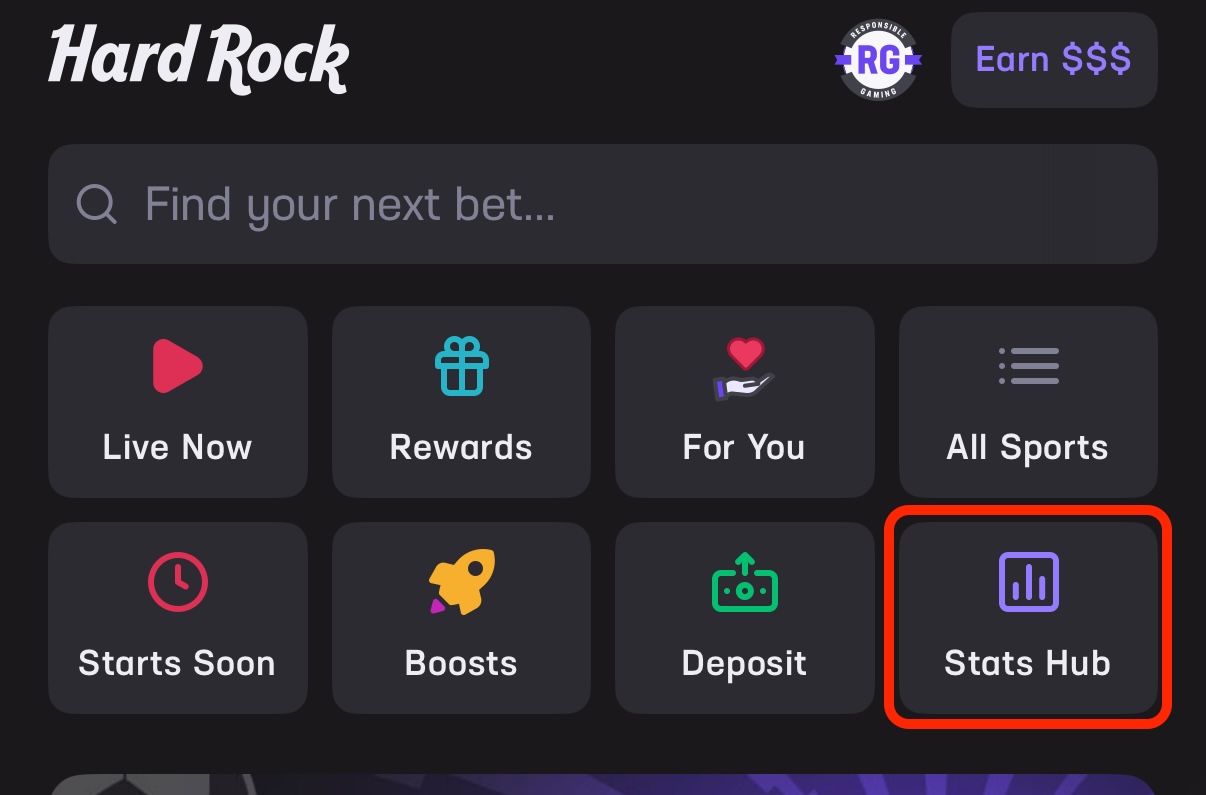 hard rock bet stats hub for super bowl lx