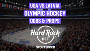 USA vs Latvia Olympic Hockey