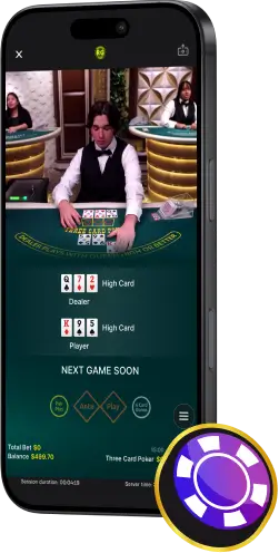 Hard Rock Bet Live Dealer Screen