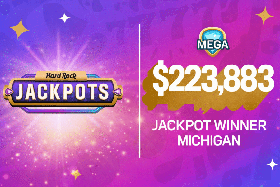 Hard Rock Bet Mega Jackpot winner - $223,883