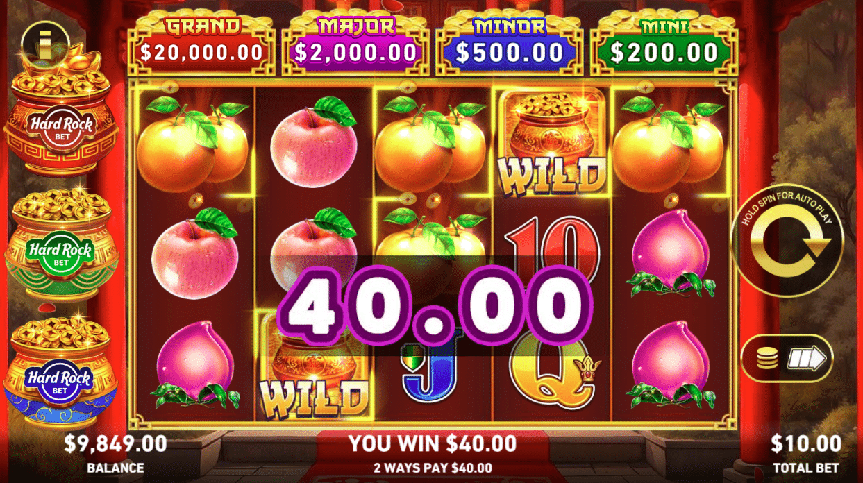 Hard Rock Triple Prosperity - $40 win