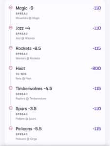 B Hen Parlay March 5