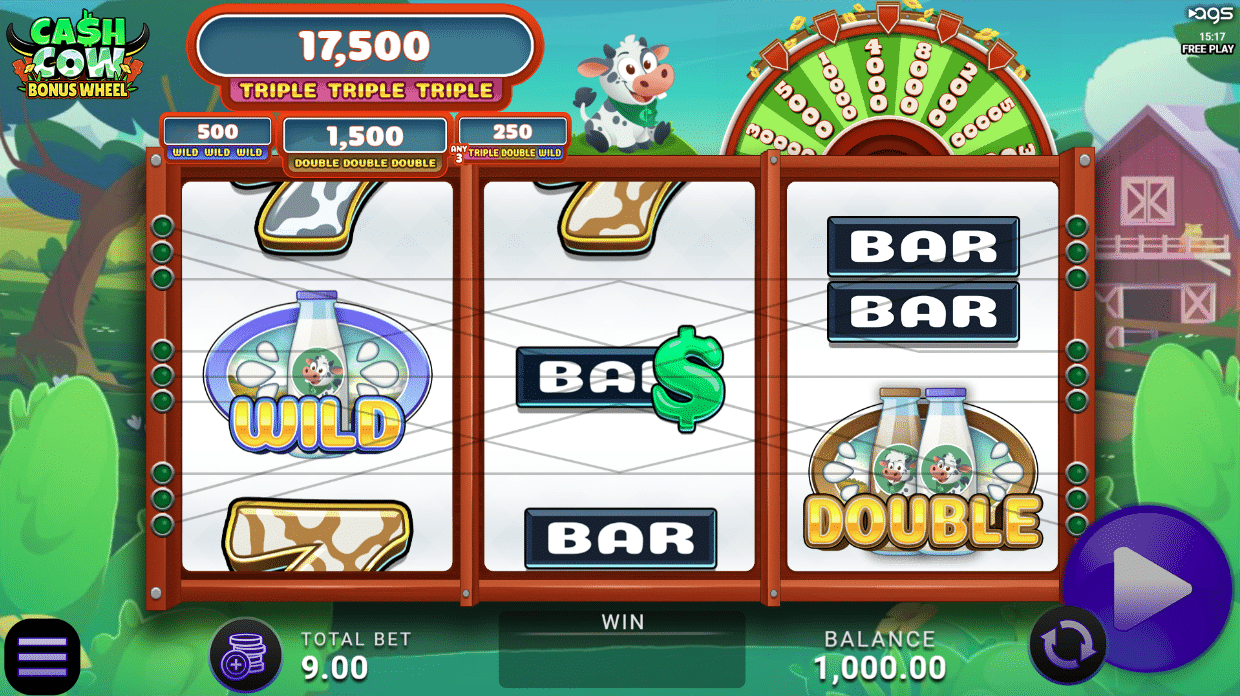 Cash Cow Bonus Wheel