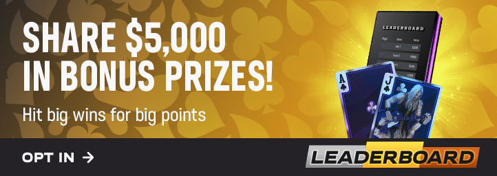 Share $5,000 in Bonus Prizes! Hit big wins in blackjack for big points