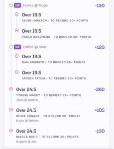 B Hen Parlay April 1