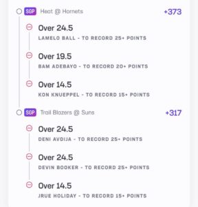 B Hen Parlay April 14