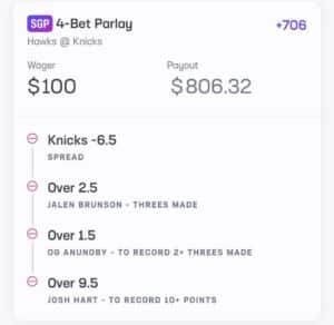 Joe & Jada Knicks SGP