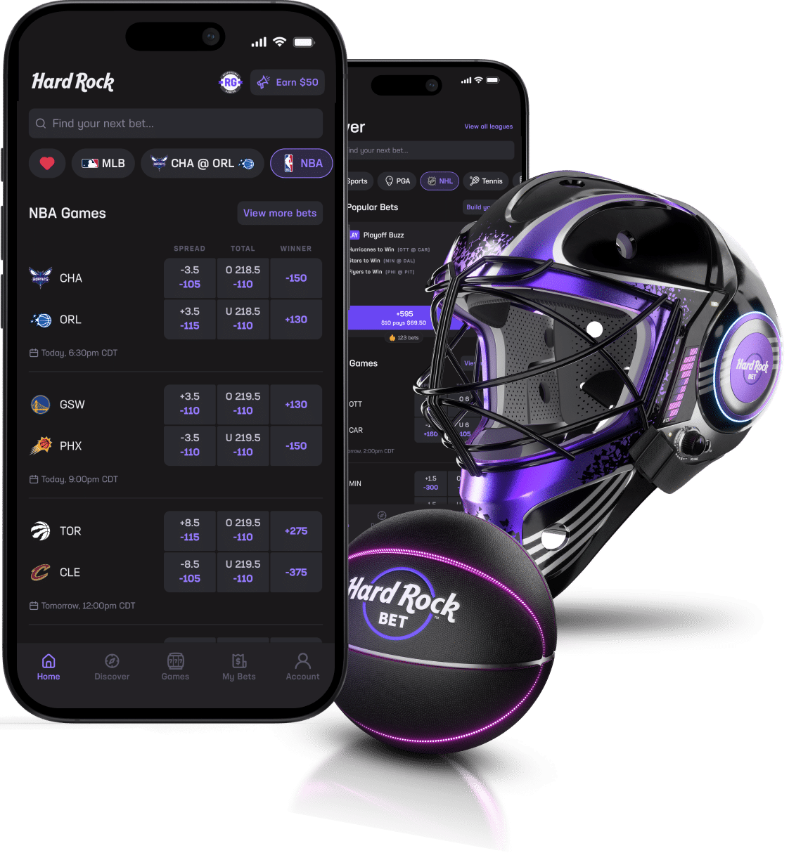 nba x nhl phone mockup