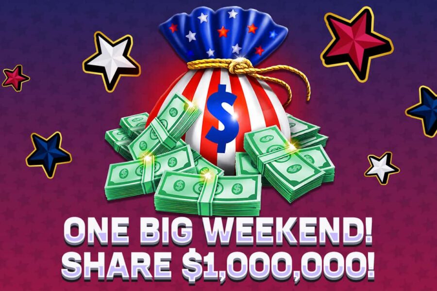 One big weekend! Share $1 million! Win Games Bonus or Online Unity Points