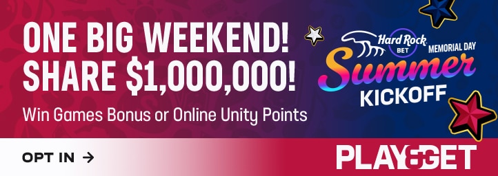 One big weekend! Share $1 million! Win Games Bonus or Online Unity Points