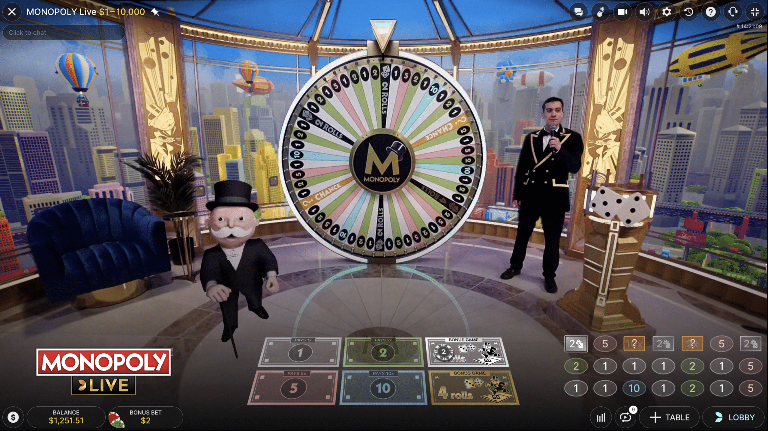 Monopoly Live - Wheel