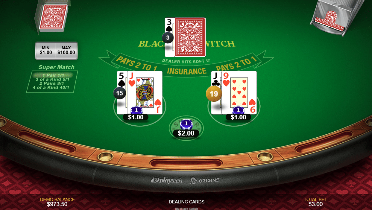 Blackjack Switch - Super Match 1 pair