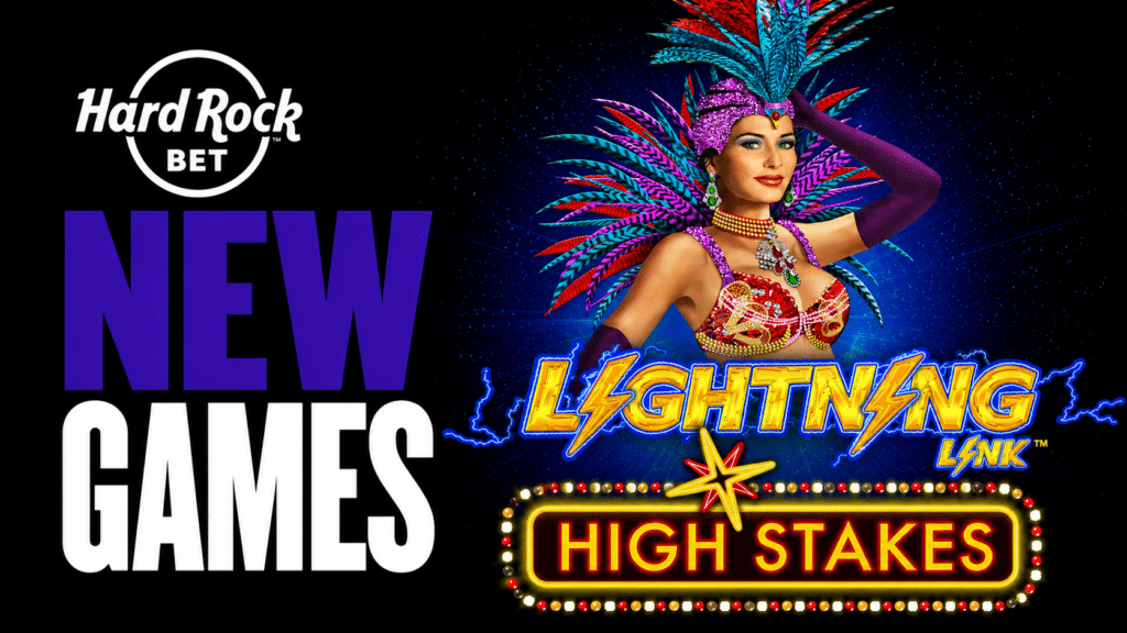 New games at Hard Rock Bet include Lightning Link High Stakes