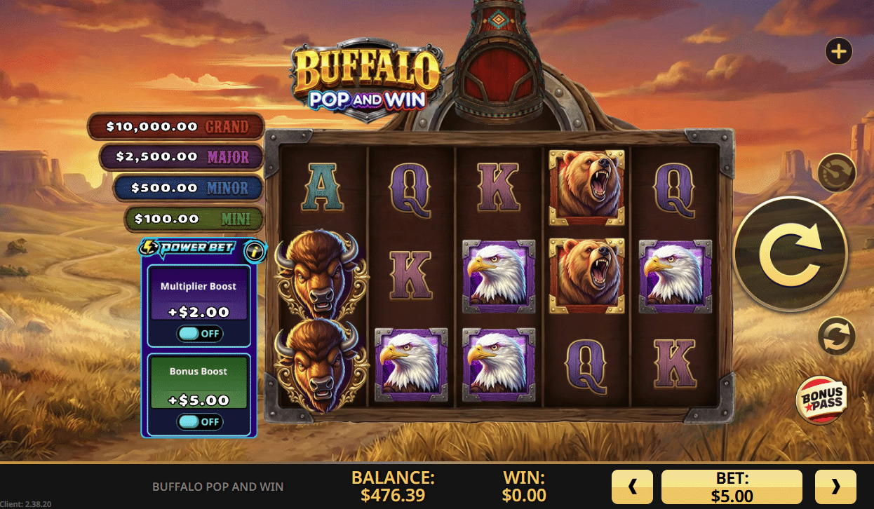 Buffalo Pop and Win