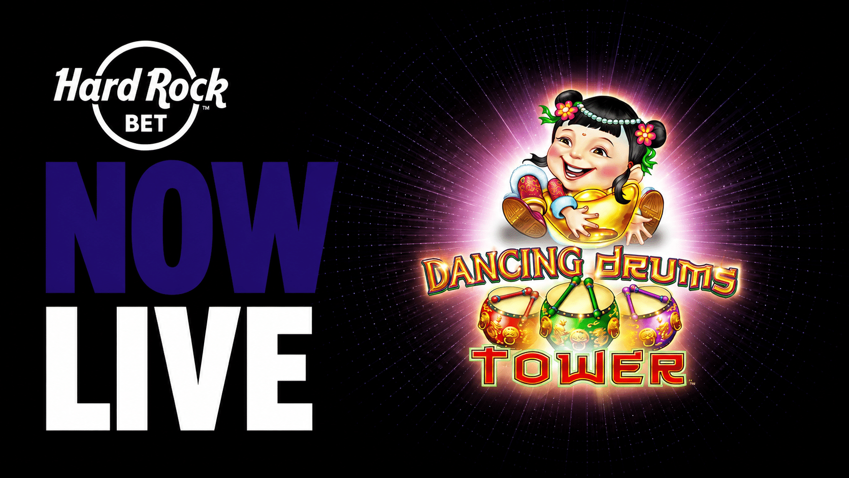 Now Live at Hard Rock Bet - Dancing Drums Tower