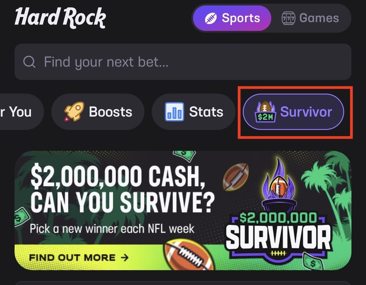 Make your hard rock bet survivor picks