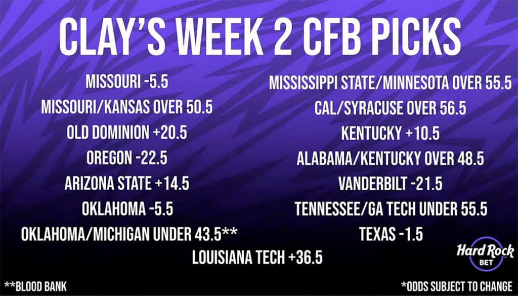 clay travis week 2 cfb picks
