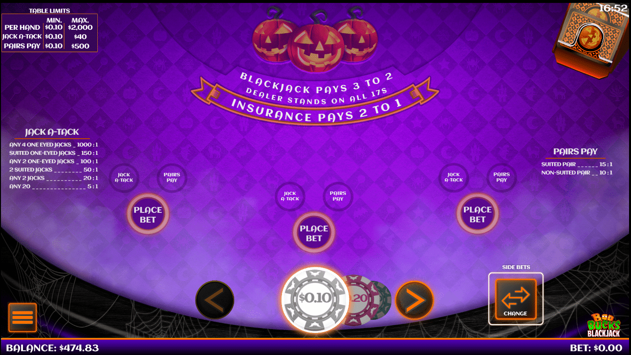 Boo Bucks Blackjack