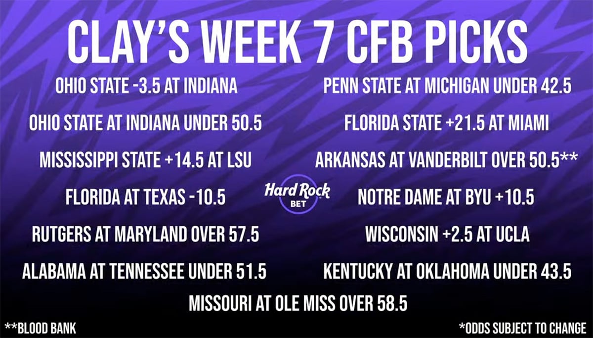 Clay Travis Week 7