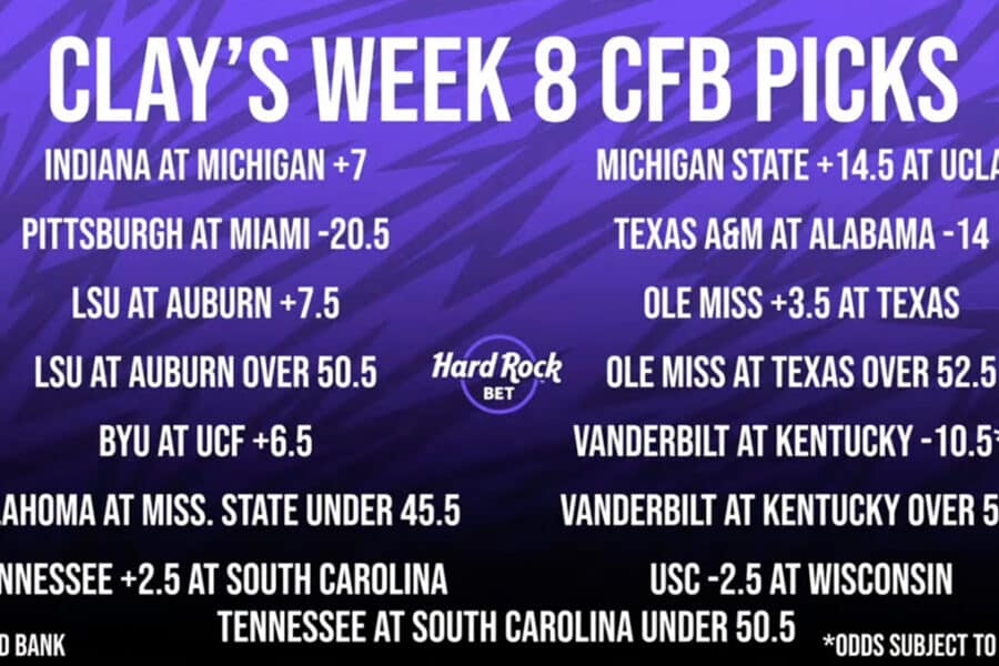 Clay Travis Week 8