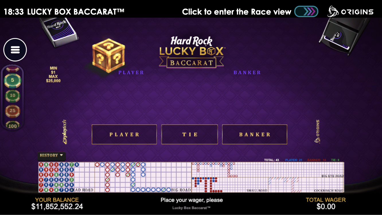 Lucky Box Baccarat