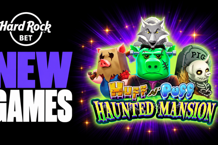 New games at Hard Rock Bet include Huff N Puff Haunted Mansion
