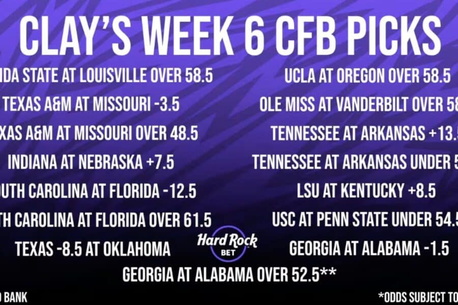 Clay Travis CFB Week 6